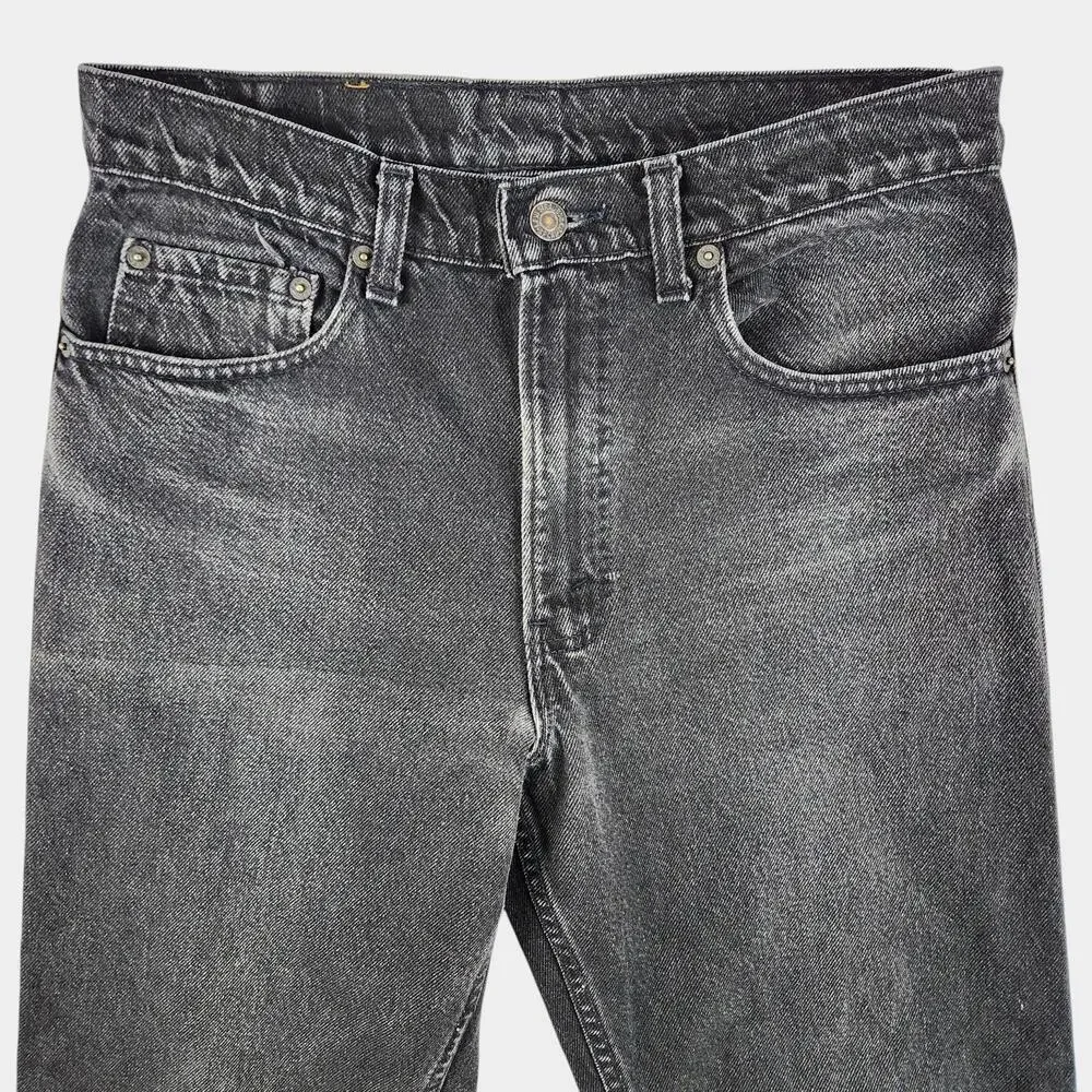 Vintage 80s Levis 550 Jeans Mens Fits 31x32 Black Faded Relaxed Tapered Made USA